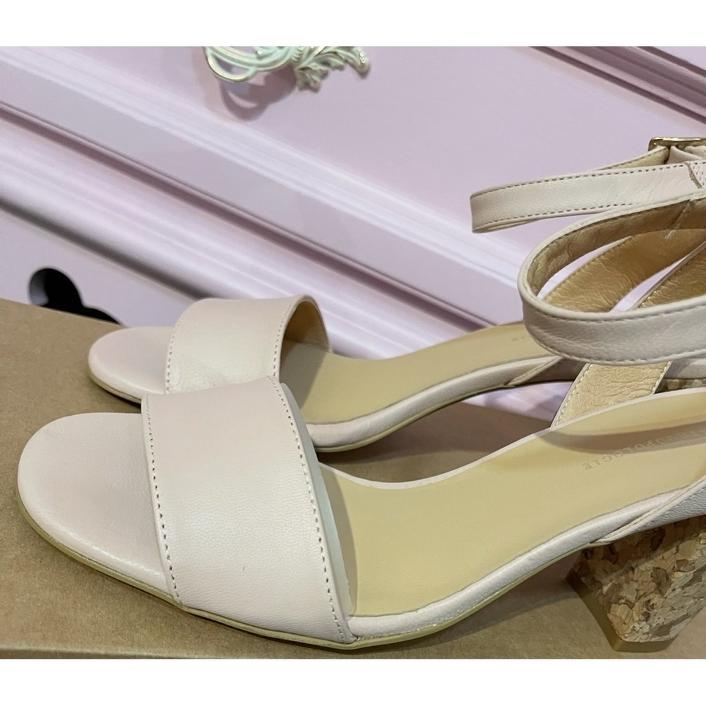 Anthropologie Elizabeth Cork Heeled Sandals NWT SZ 8 - Picture 5 of 10